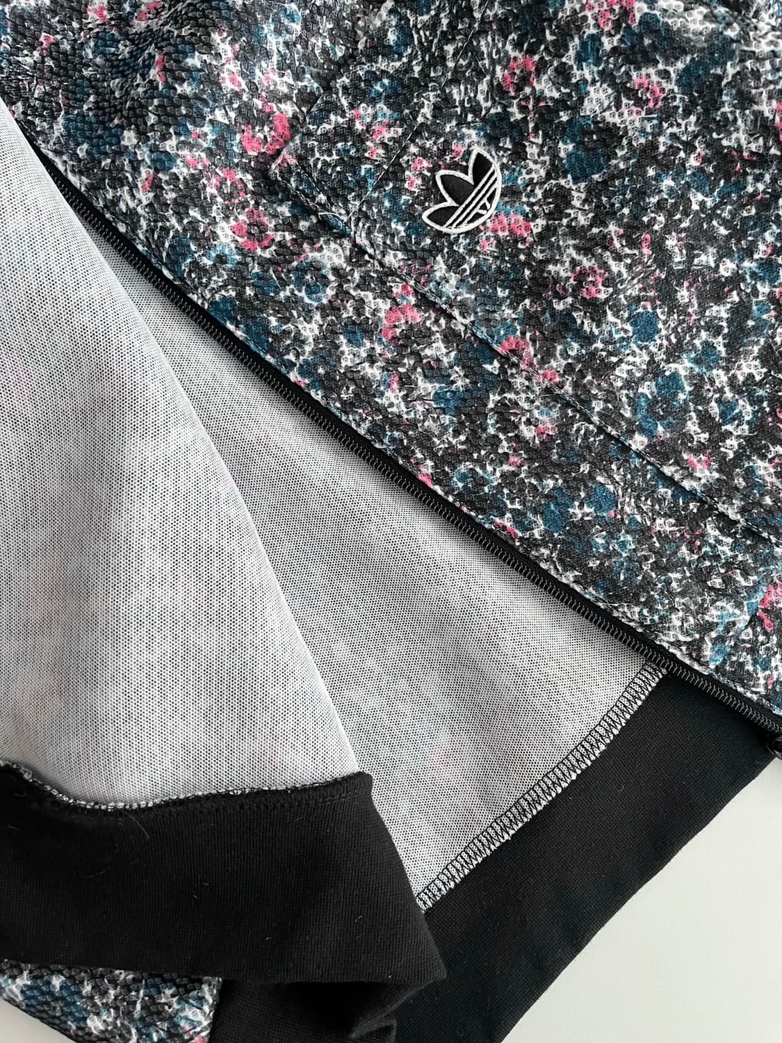 XS) 새상품 아디다스 플라워 롱 봄버 자켓 상품이미지6