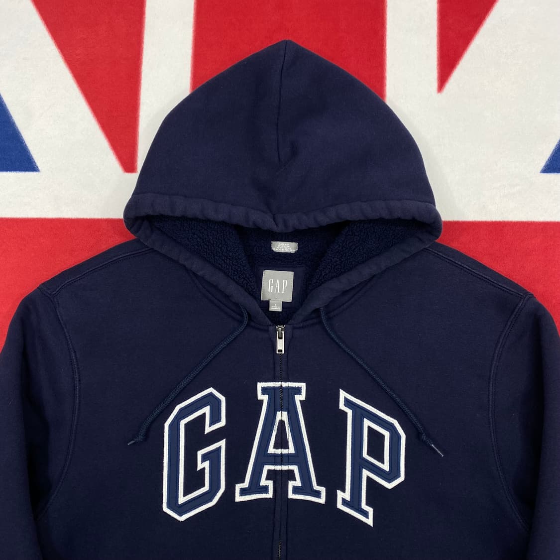 GAP 보아털 후드집업 S 실측 M  상품이미지3
