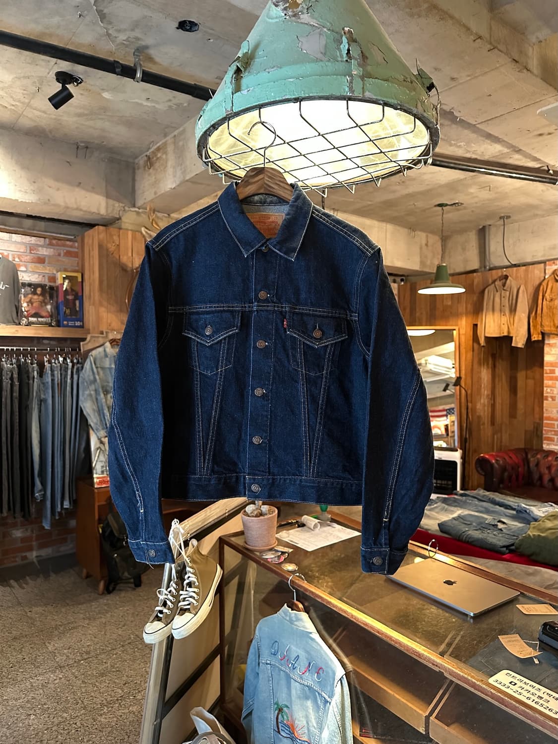 90s USA 발렌시아 빈티지 리바이스 557xx 3세대 데님 자켓 상품이미지1