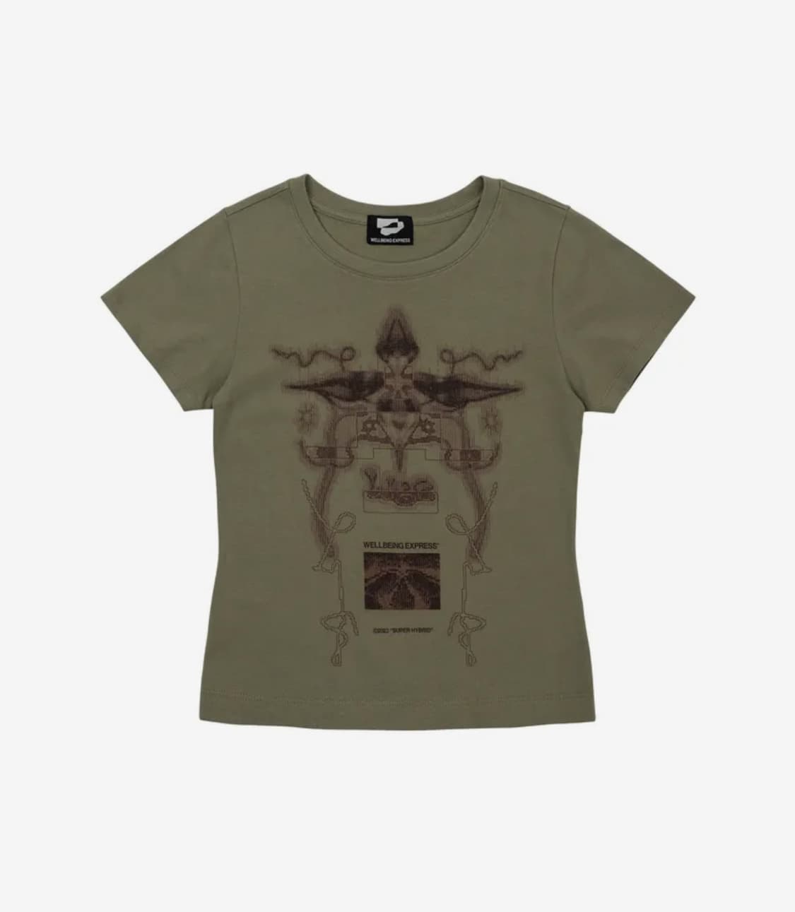 웰빙익스프레스 반팔 카키 Digital Tattoo Tee 상품이미지1