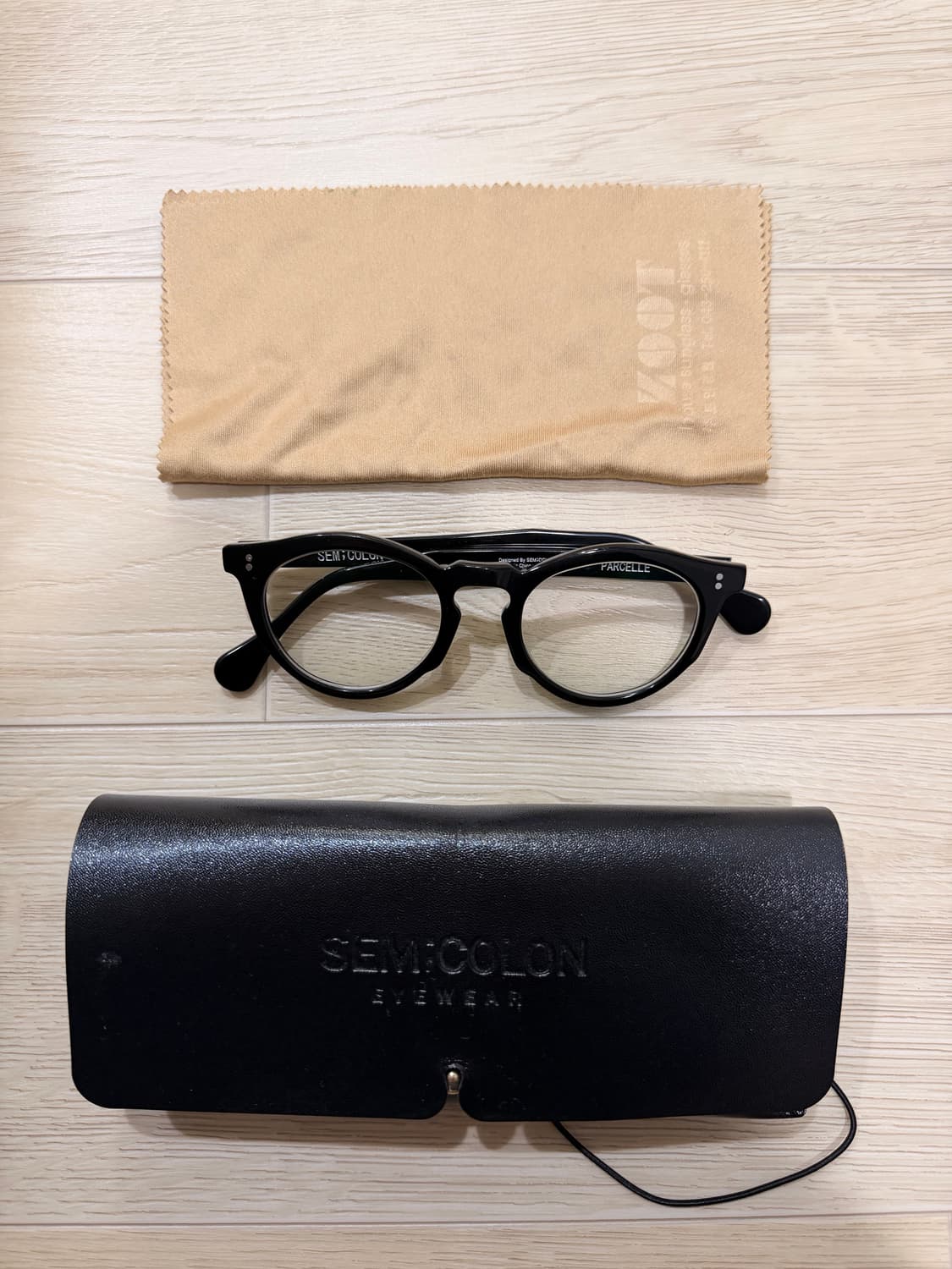 세미콜론 아이웨어 블랙 안경테 상품이미지1