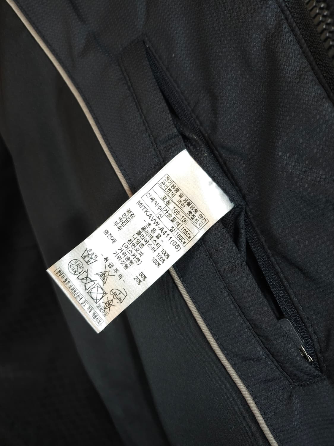 인디안 프리미엄 구스다운 패딩 블랙 105(XL) 새제품급 상품이미지10