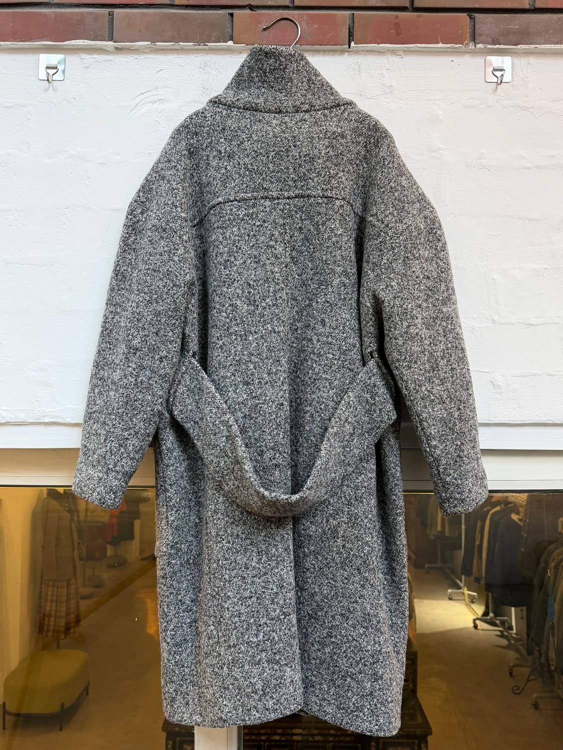 Iro 이로 그레이 울 혼방 더블 트위드 코트 36 상품이미지10
