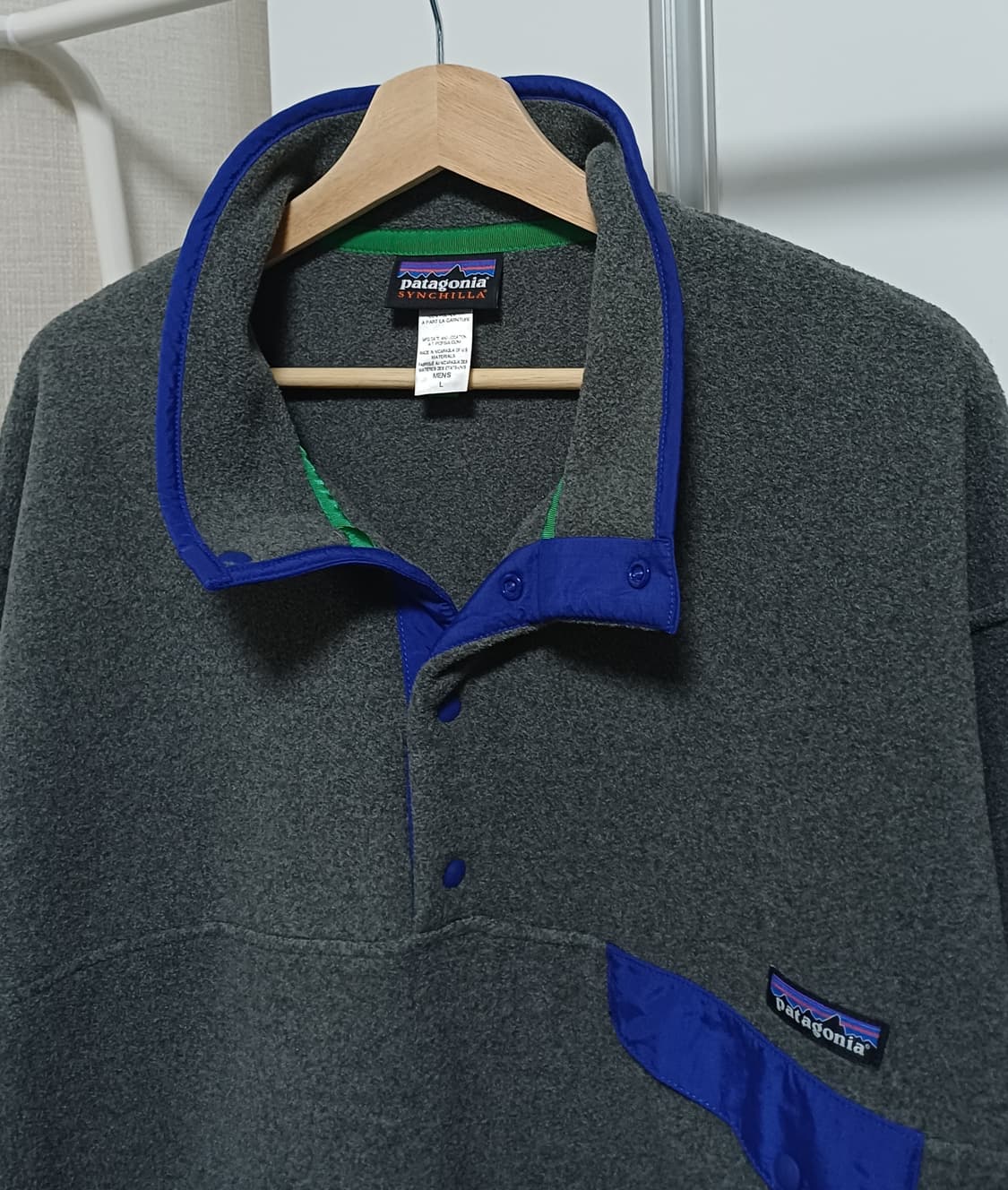 [L] 파타고니아 신칠라 스냅티 니켈 / 블루 상품이미지3