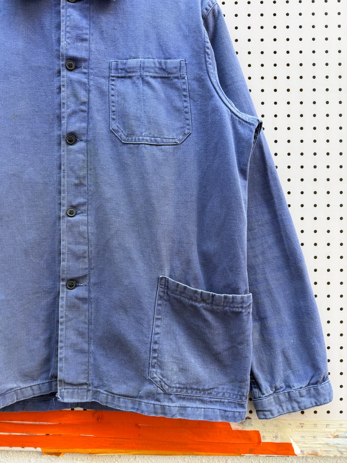 WASHED BLUE OLD VINTAGE FRENCH 프렌치워크자켓 상품이미지4