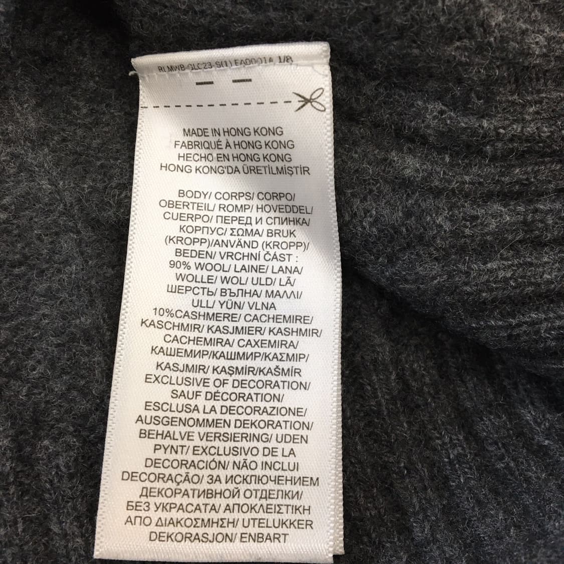 폴로 랄프로렌 캐시미어 상위라인니트 L 상품이미지6