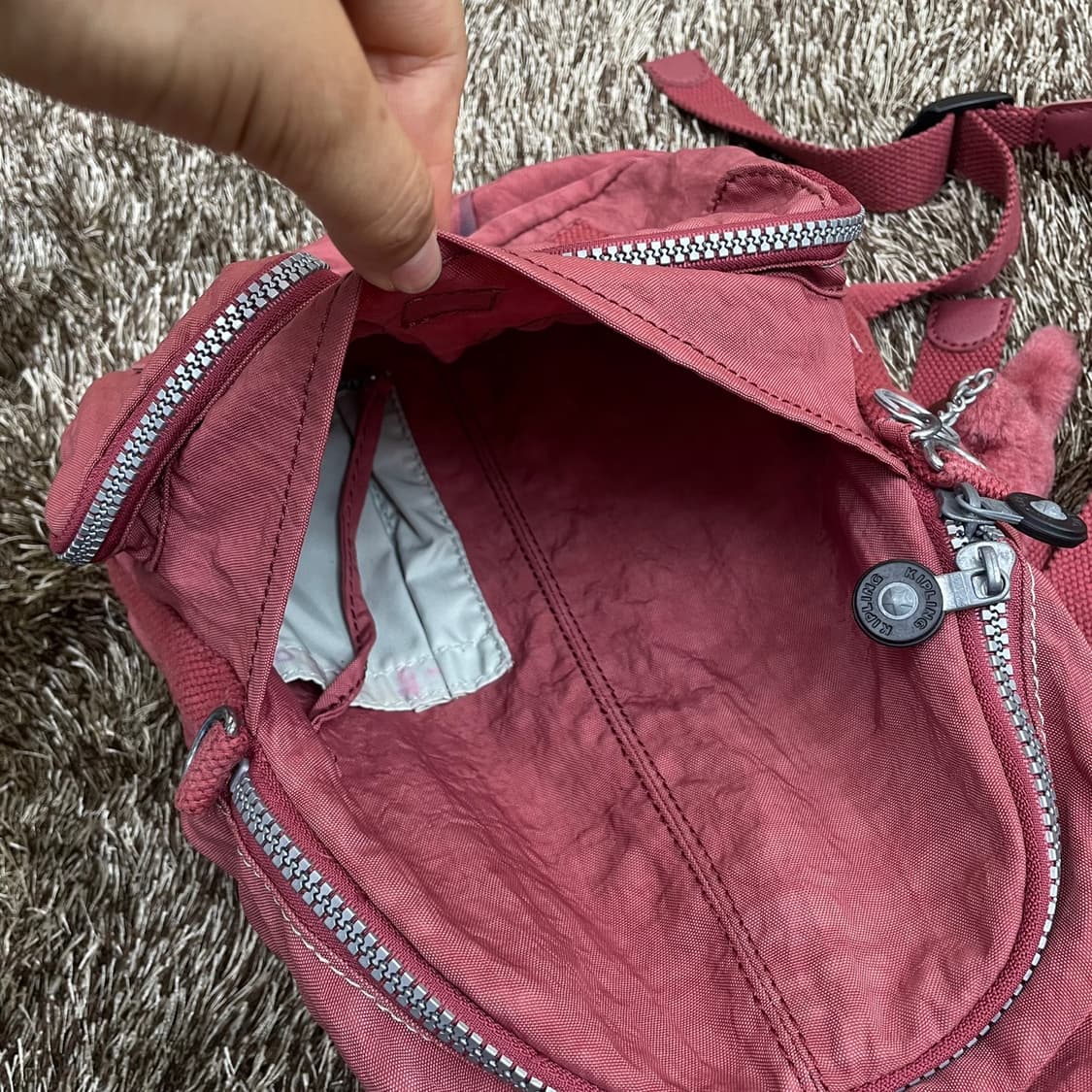키플링 Kipling 인디핑크 투포켓 백팩 상품이미지6