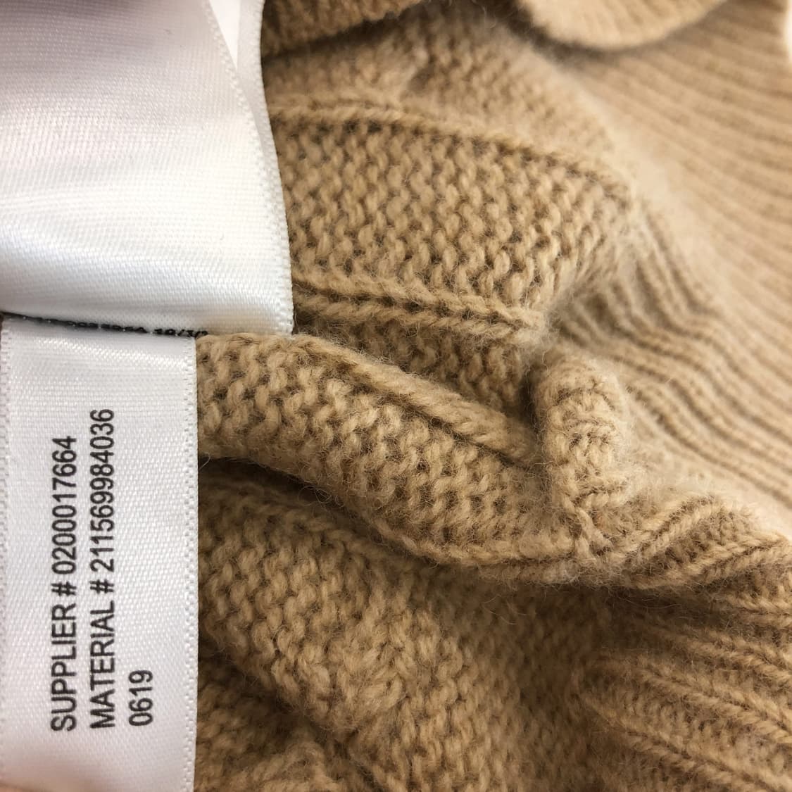 폴로 랄프로렌 메리노울 캐시미어 상위라인 케이블니트 XS  상품이미지7