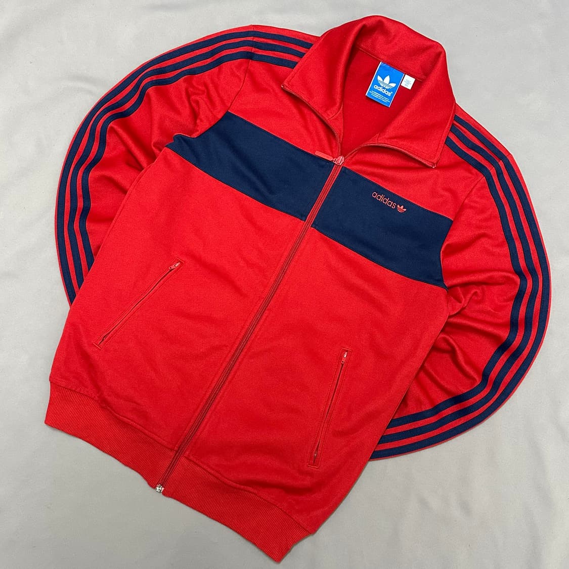 아디다스 베켄바우어 버건디/네이비라인 빈티지 져지 105 상품이미지3