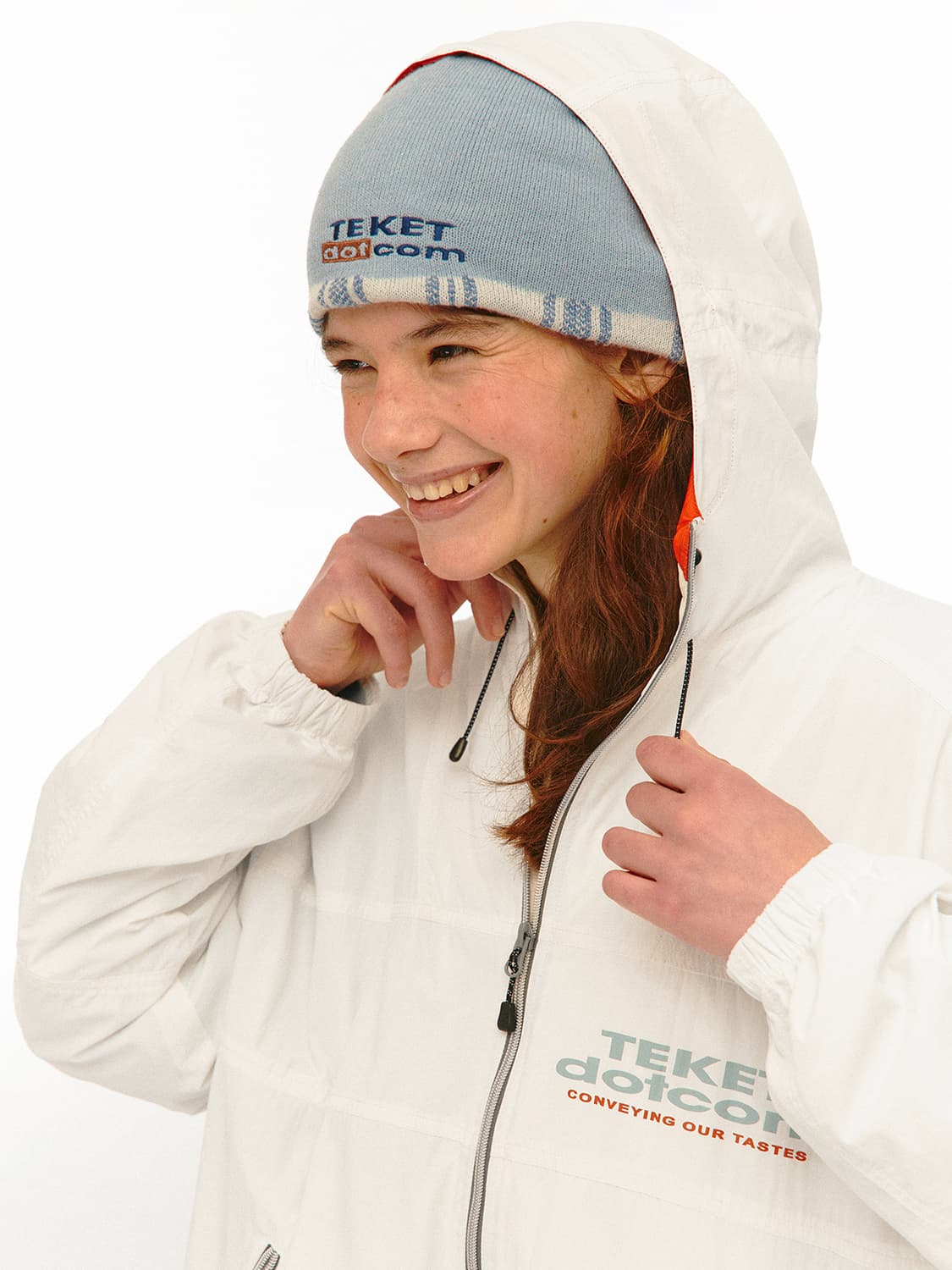 (L) 새상품 teket 테켓 Share Wind Jacket White 상품이미지1