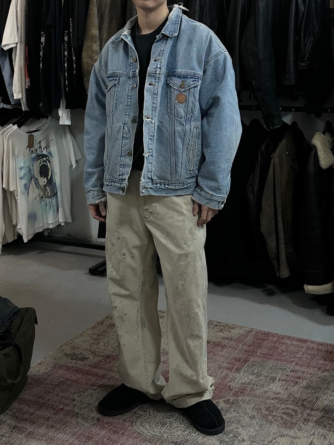 00's OG 칼하트 J11 DST 칼하트 데님 트러커 자켓 상품이미지2