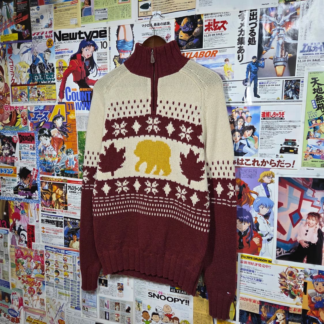 타미힐피거 노르딕 패턴 반집업 니트 상품이미지2