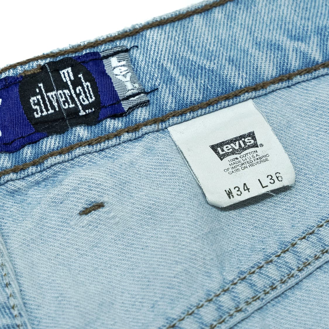 리바이스 실버탭 배기 90s usa made 34 (32~33) 상품이미지8