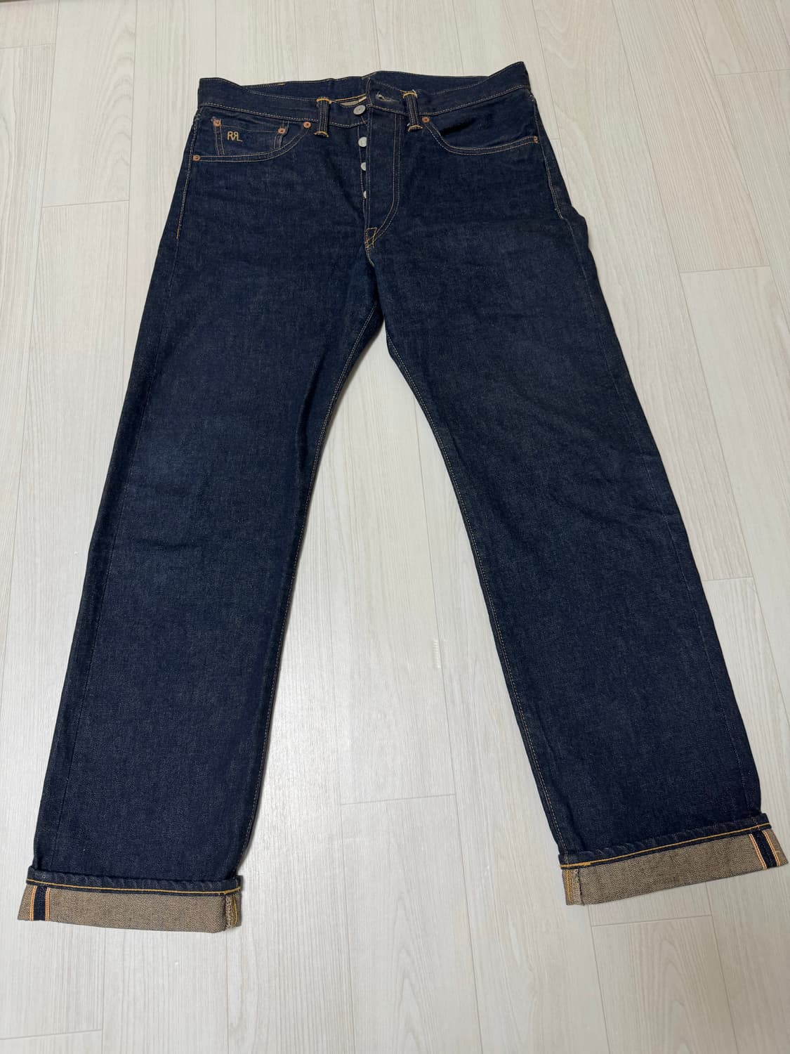 RRL 더블알엘 스트레이트 레그 셀비지 데님 32x30 상품이미지1