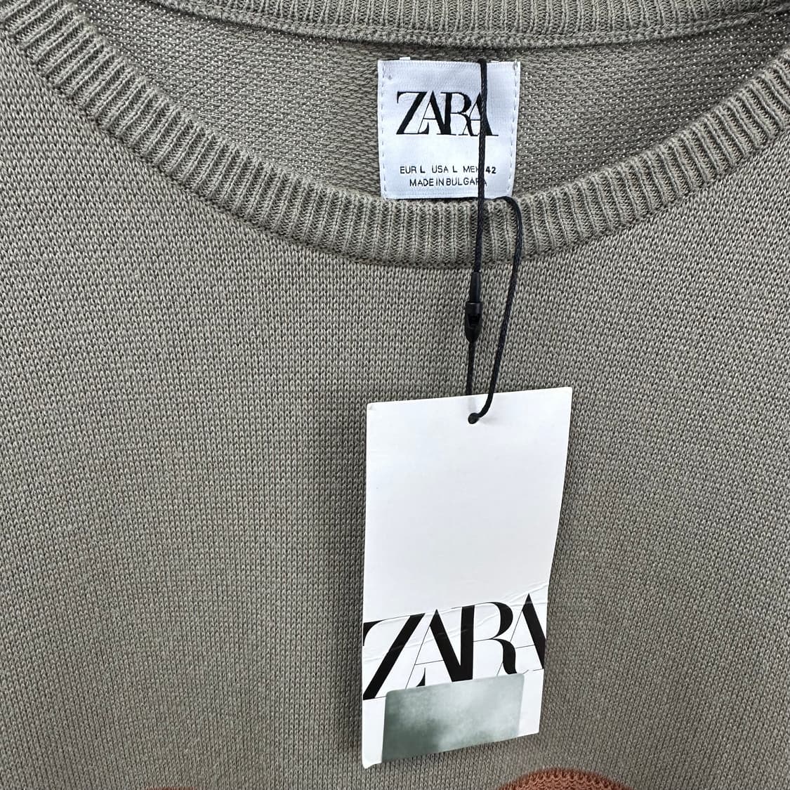 (새상품) ZARA 자라 라운드 니트 스웨터 L (95-100) 상품이미지6