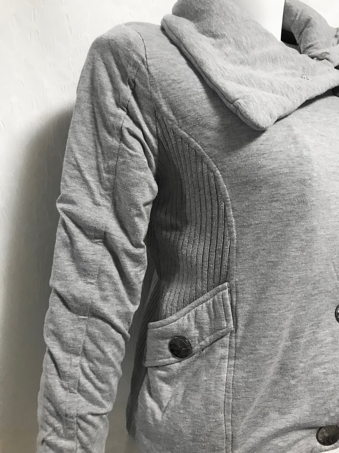 빈티지 digdeep 디그딥 펑크 사선 버튼 하이넥 점퍼 상품이미지5