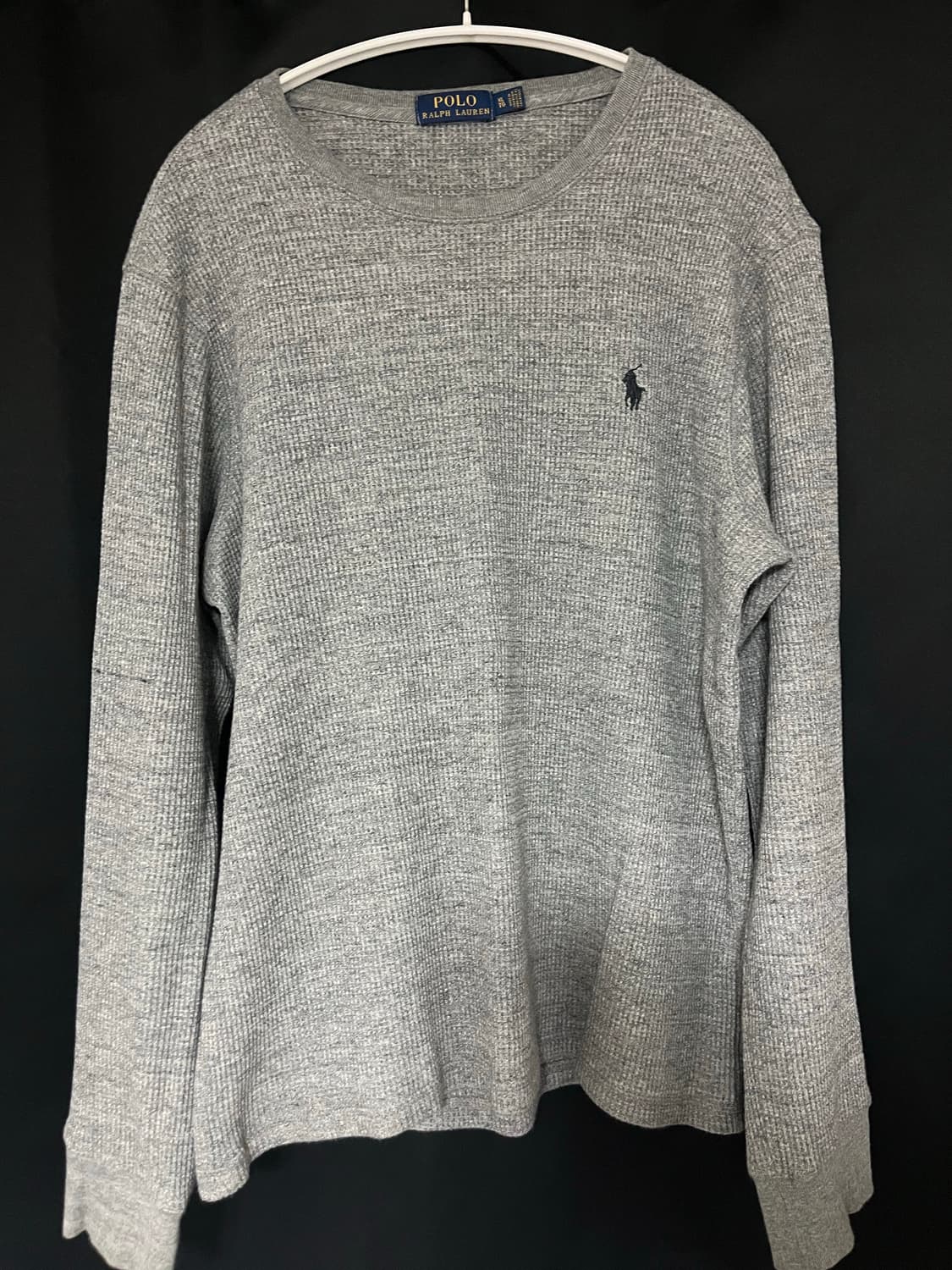 폴로 랄프로렌 그레이 와플 롱슬리브 상품이미지1