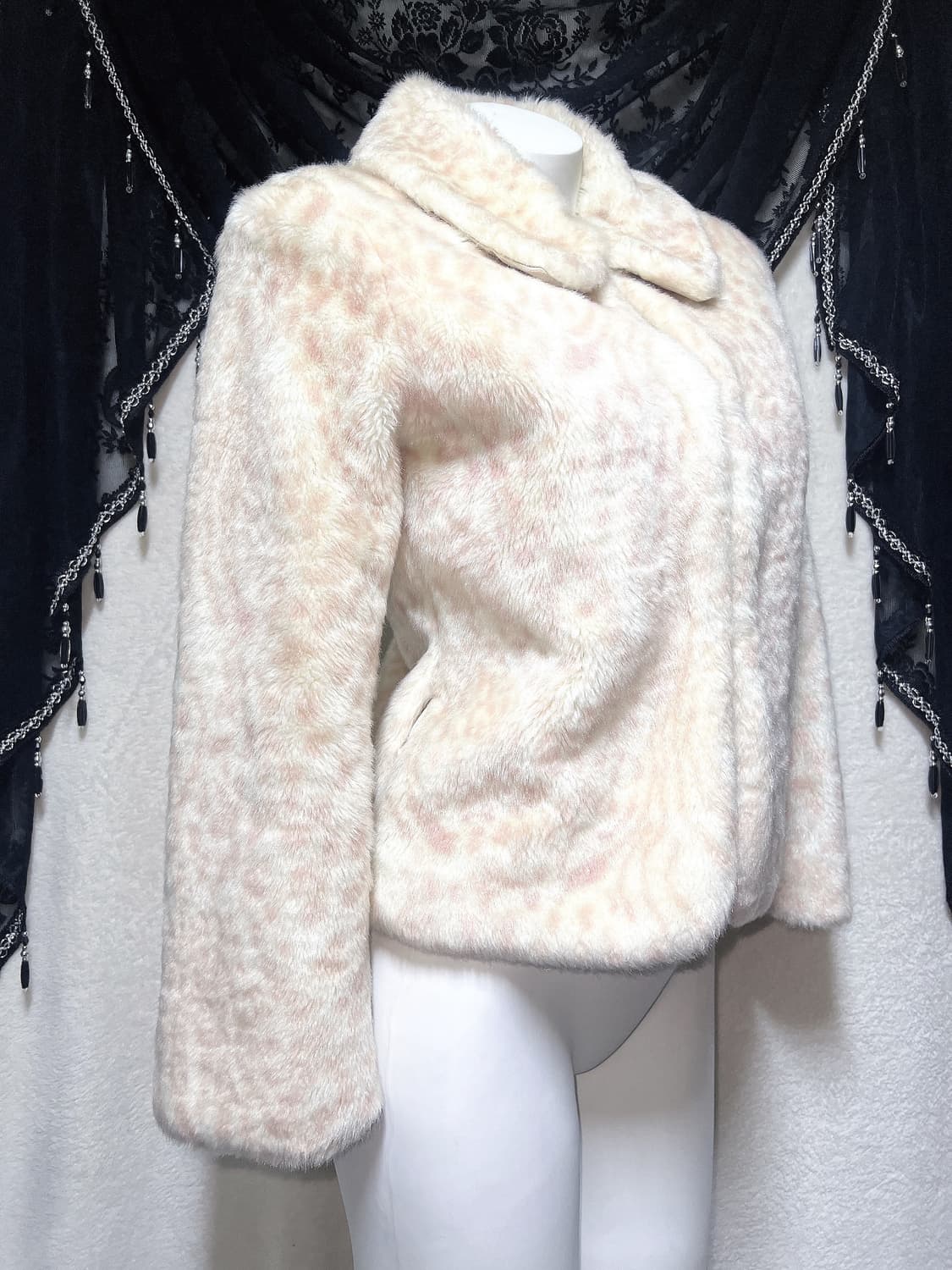 리즈리사 호피 밤비 레오파드 퍼자켓 코트 라떼갸루 로맨틱 로걀 핀터 히메 상품이미지2