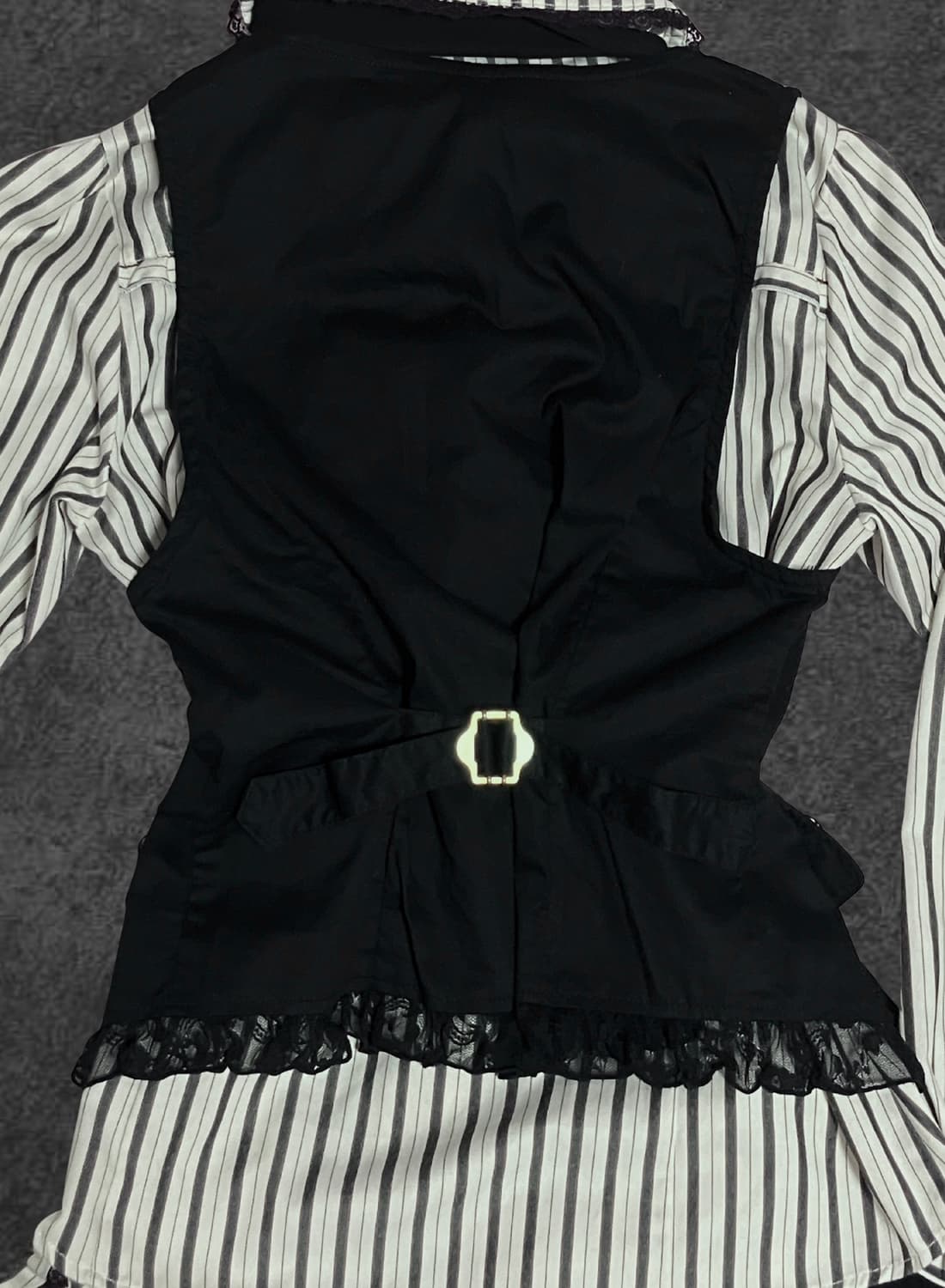 엑시즈팜 베스트+블라우스 세트 상품이미지2