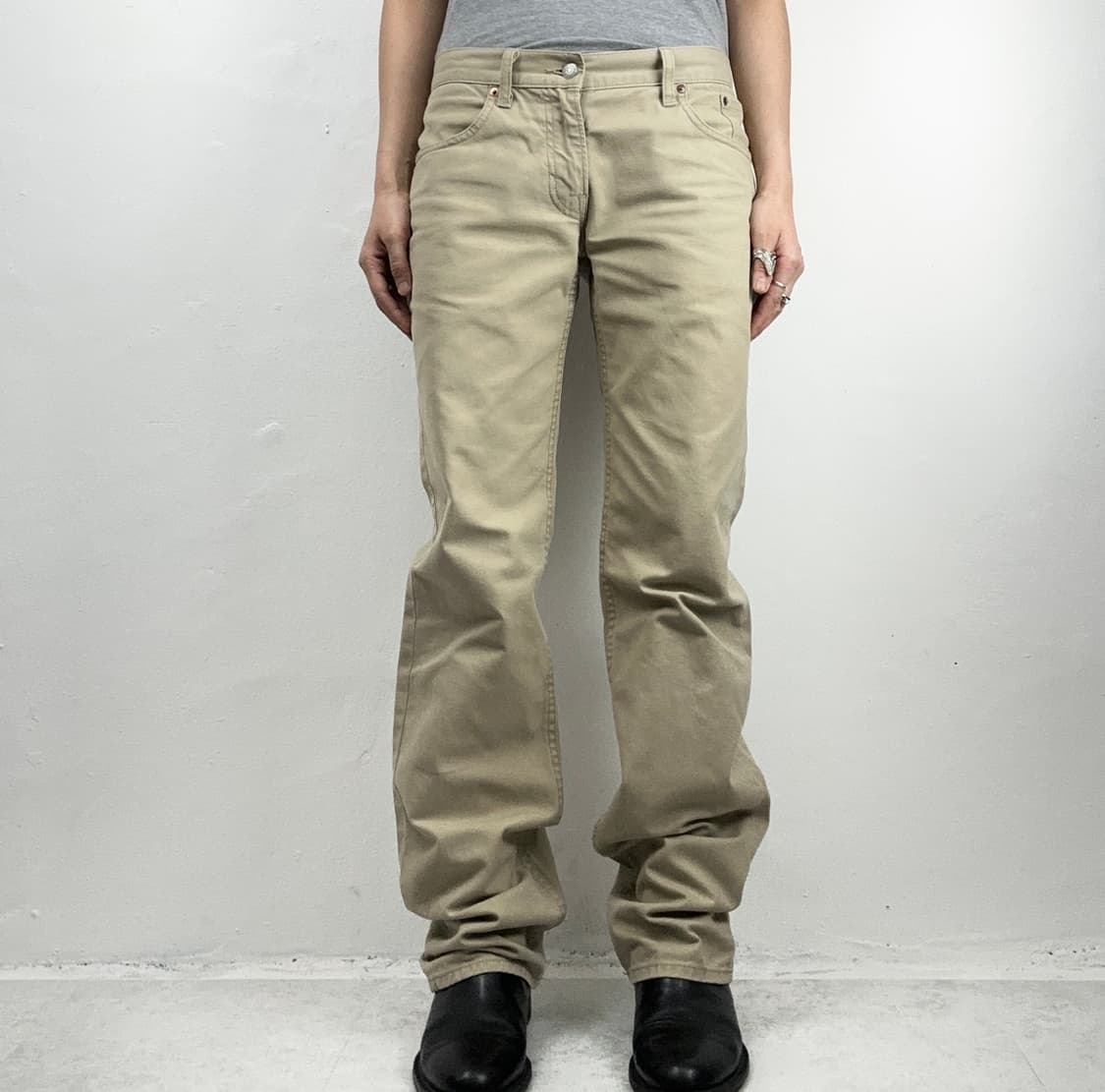 Levi’s 502 Beige Straight Cotton Pants 상품이미지2