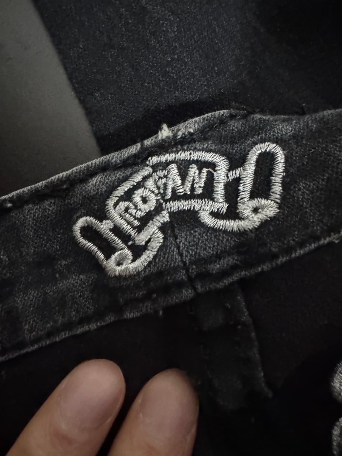 정품 여성 로빈슨진 펑키 블랙 데님팬츠 31.4인치 상품이미지3