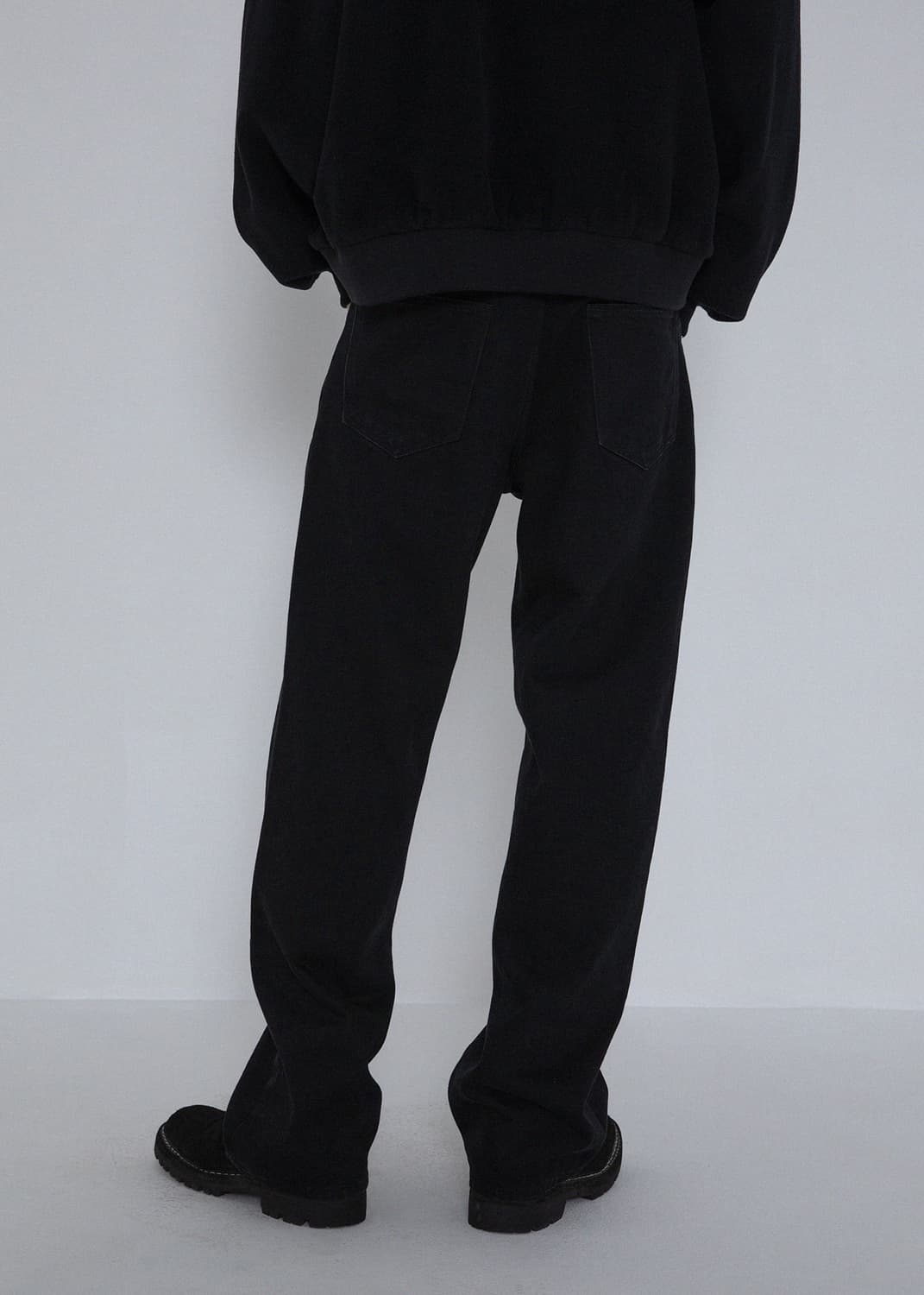 253 OVERSIZED DENIM JEANS (BLACK) 상품이미지4