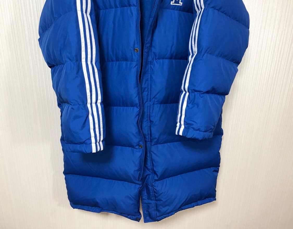 (지퍼고장) 아디다스 연세대학교 농구부 덕다운롱패딩자켓 110 상품이미지3