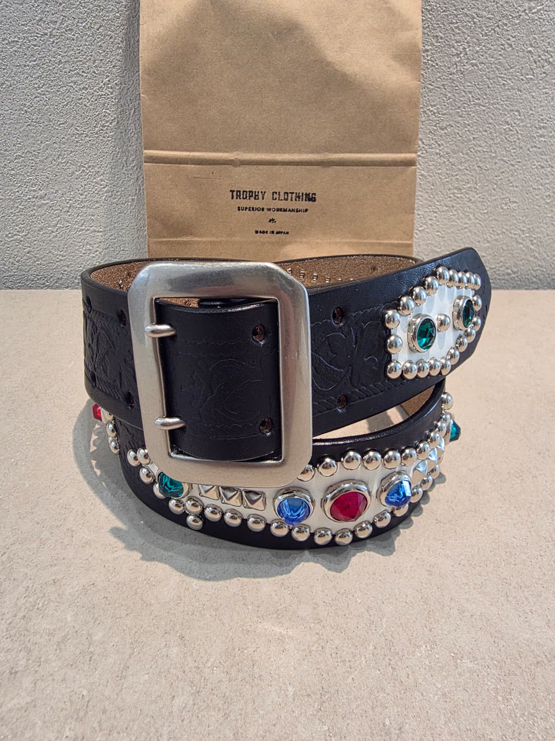 32사이즈 트로피 클로딩 더블핀  로우 하이드 벨트 32사이즈 판매 상품이미지1