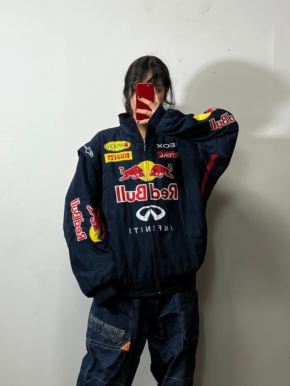 레드불 빅로고 바시티 자켓  상품이미지1