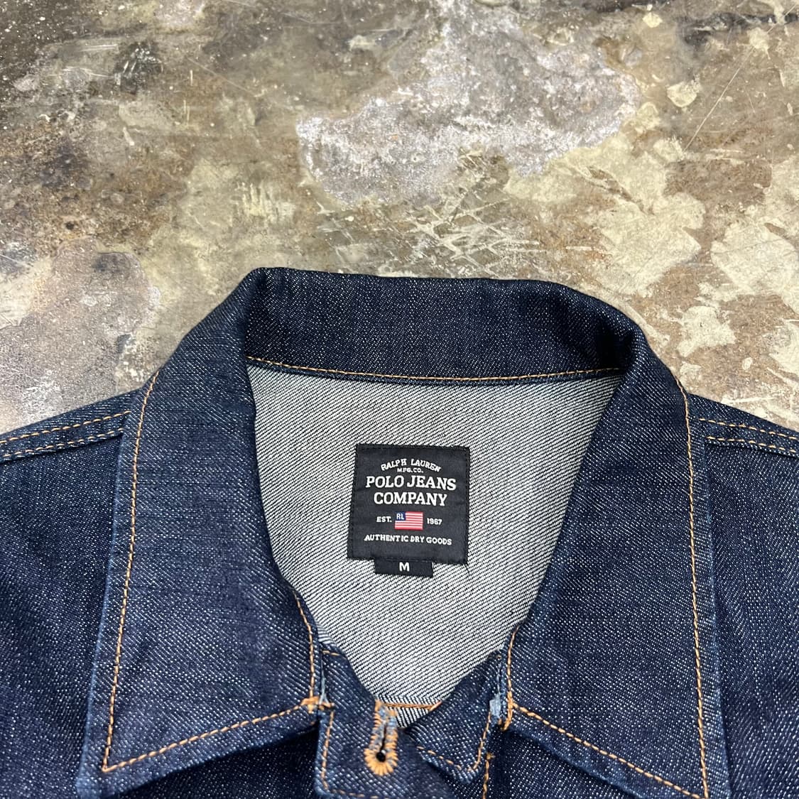 M) 폴로 랄프로렌 데님자켓 청자켓 폴로진스 청자켓 아메카지 워크웨어 상품이미지3