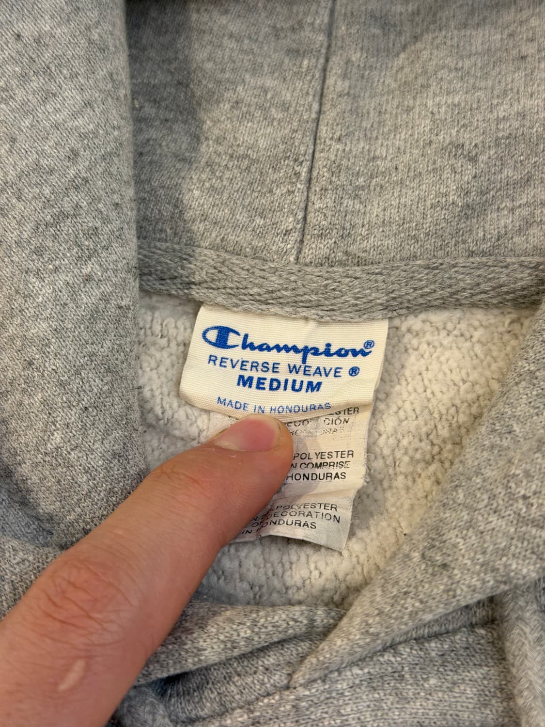 00s 챔피온 리버스위브 USA 후드티 그레이 상품이미지5