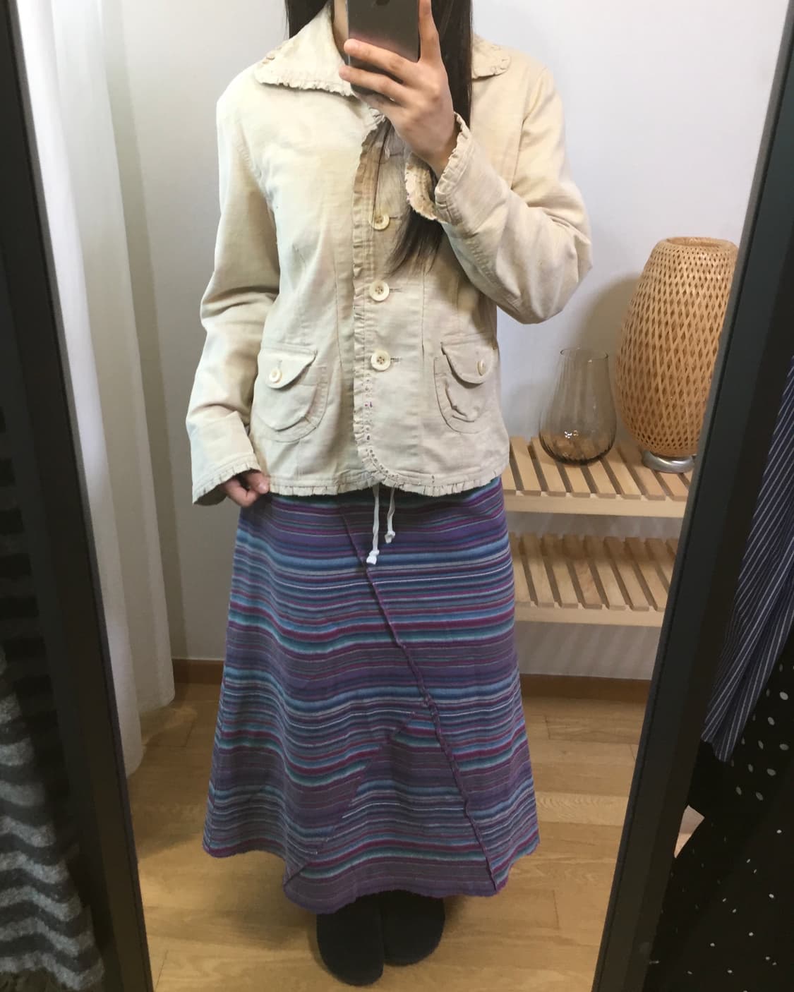 ocean pacific stripe skirt 상품이미지2