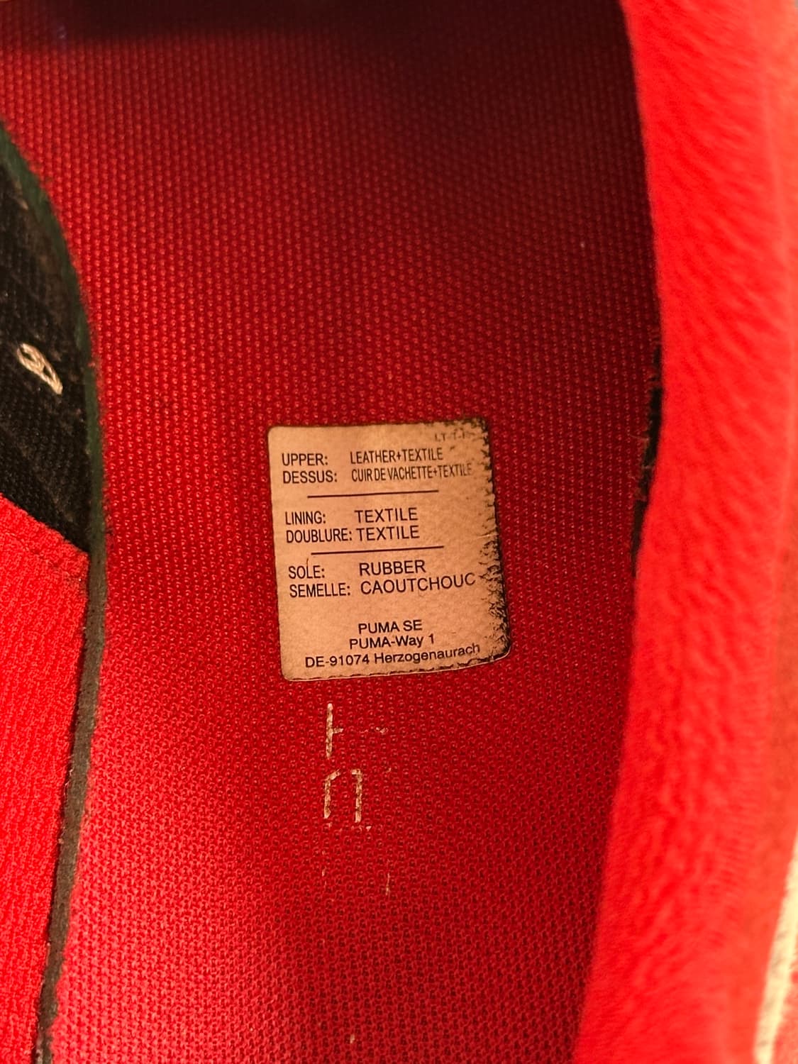 PUMA 푸마스피드캣 OG 레드 265 스니커즈 상품이미지6