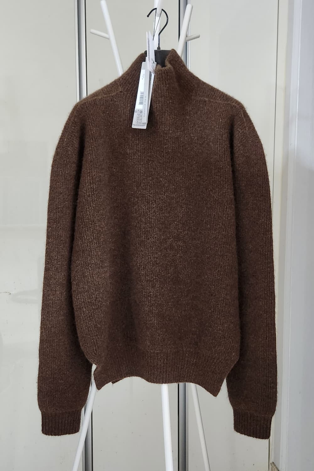 릭오웬스 헤비 알파카 피셔맨 타바드 브라운 상품이미지10