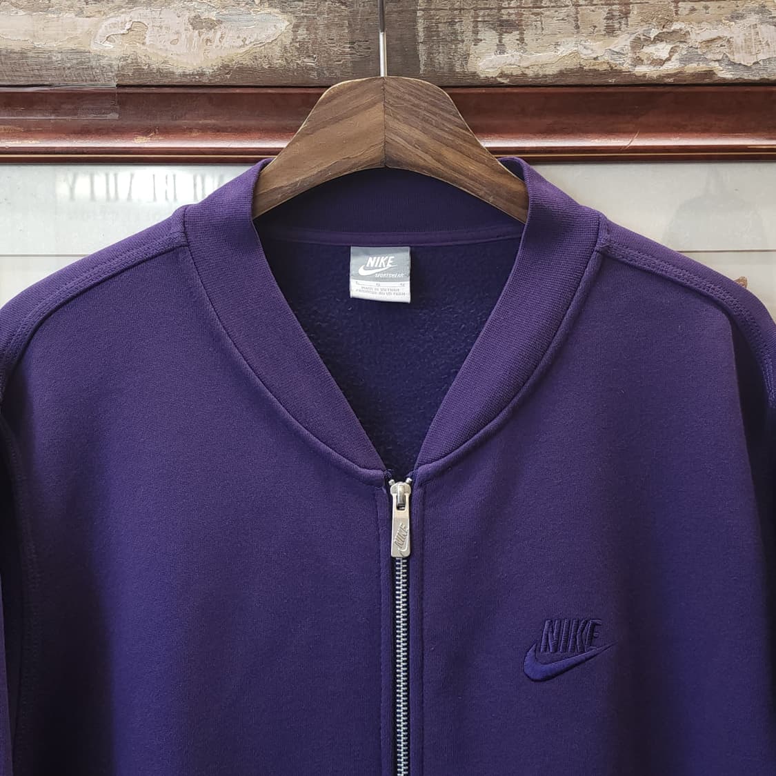 나이키 마원 집업 자켓 퍼플컬러 기모 라이닝 L 상품이미지4