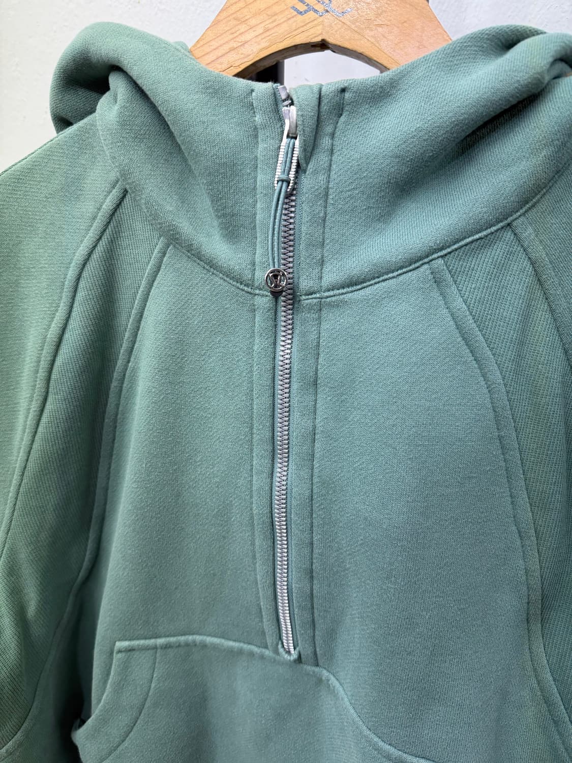 정품) 룰루레몬 여성 오버핏 하프집업 후드티 XS 상품이미지3