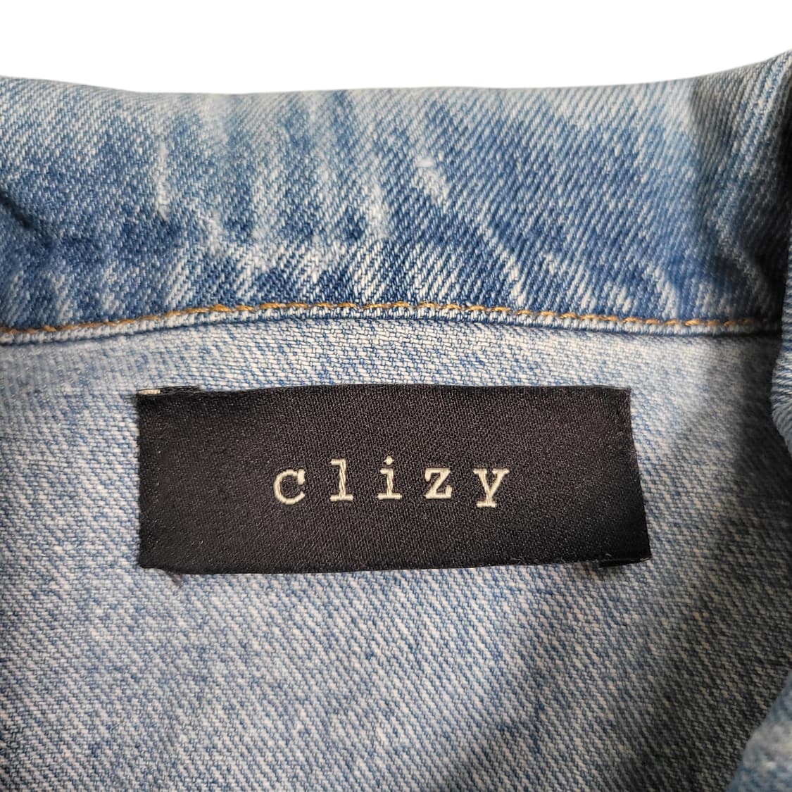 clizy 여성 워싱 데님 자켓 상품이미지2