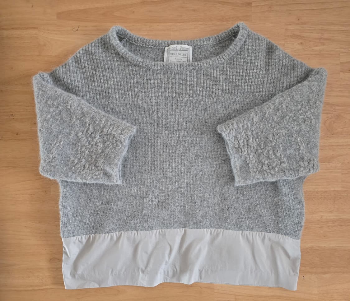 BEARDSLEY의 배색 울 앙고라 니트 상품이미지3