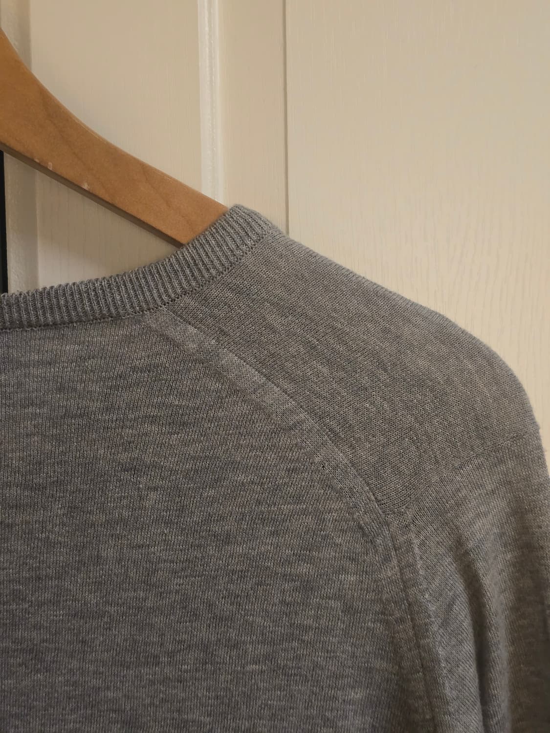 John Smedley 존 스메들리 브이넥 롱슬리브 그레이 M 상품이미지4