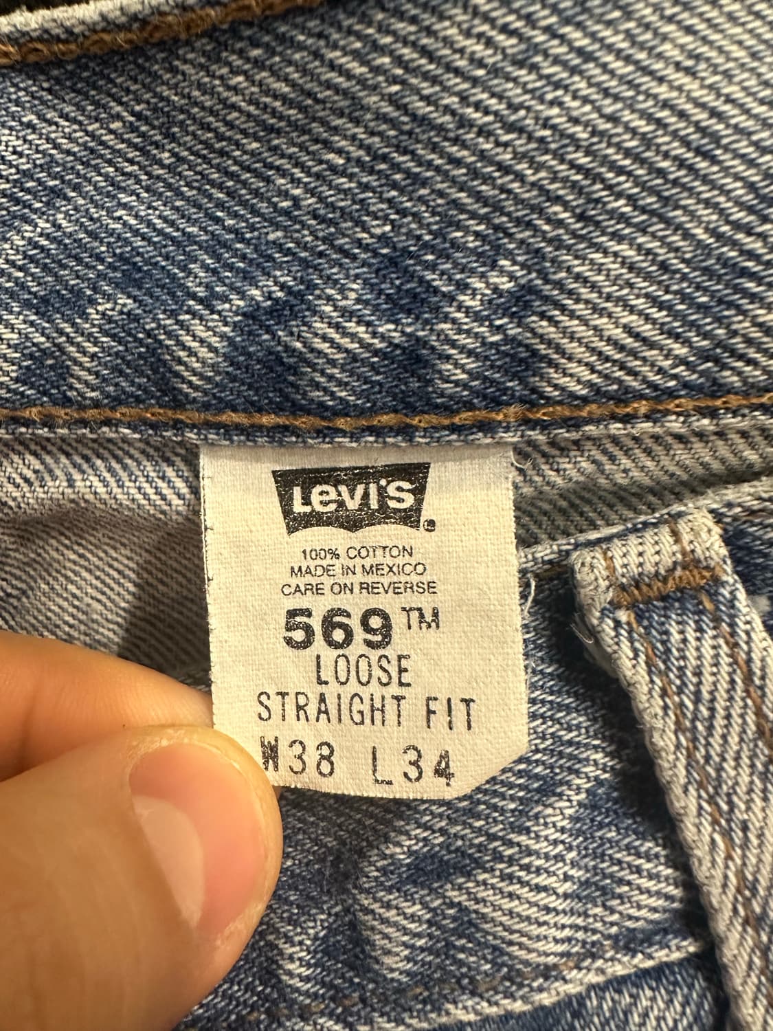 빈티지 00s 리바이스 569 데님 팬츠  상품이미지4