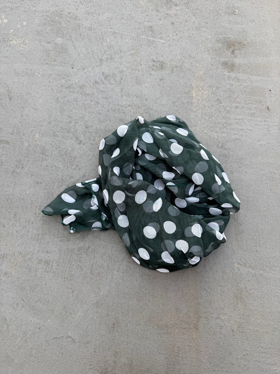 dot green scarf 도트 스카프 상품이미지1