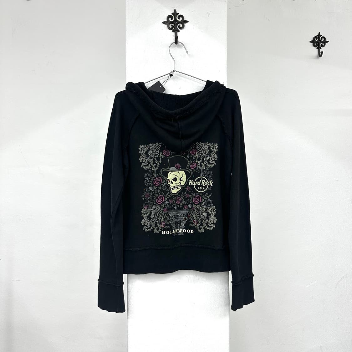 hardrock cafe skull print hood zip 상품이미지4