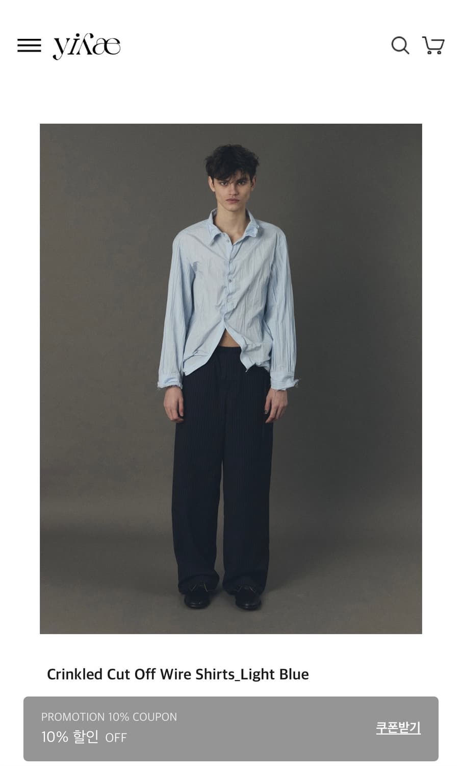 이예 YIYAE 26SS 신상 셔츠 L사이즈 새상품 상품이미지3