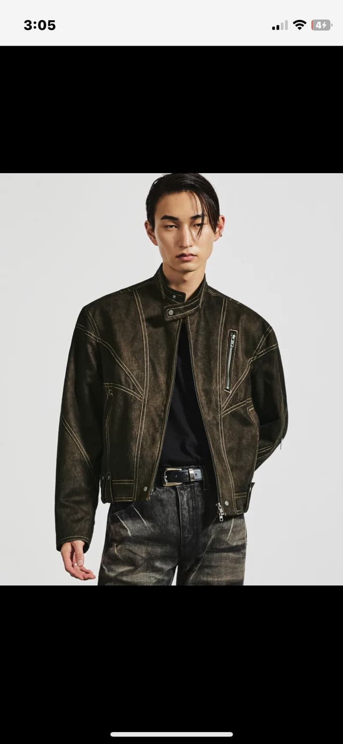 엘무드 헌팅 바이커 자켓 상품이미지1