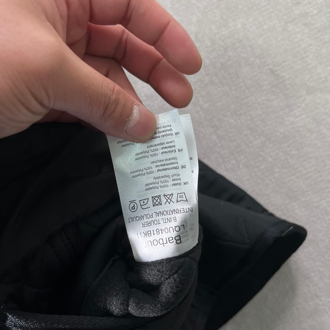 W 95 바버 인터네셔널 퀄팅 벨티드자켓 상품이미지6