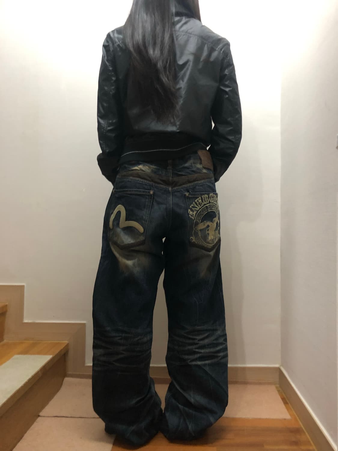 빈티지 에비수 데님 워싱 팬츠 상품이미지3