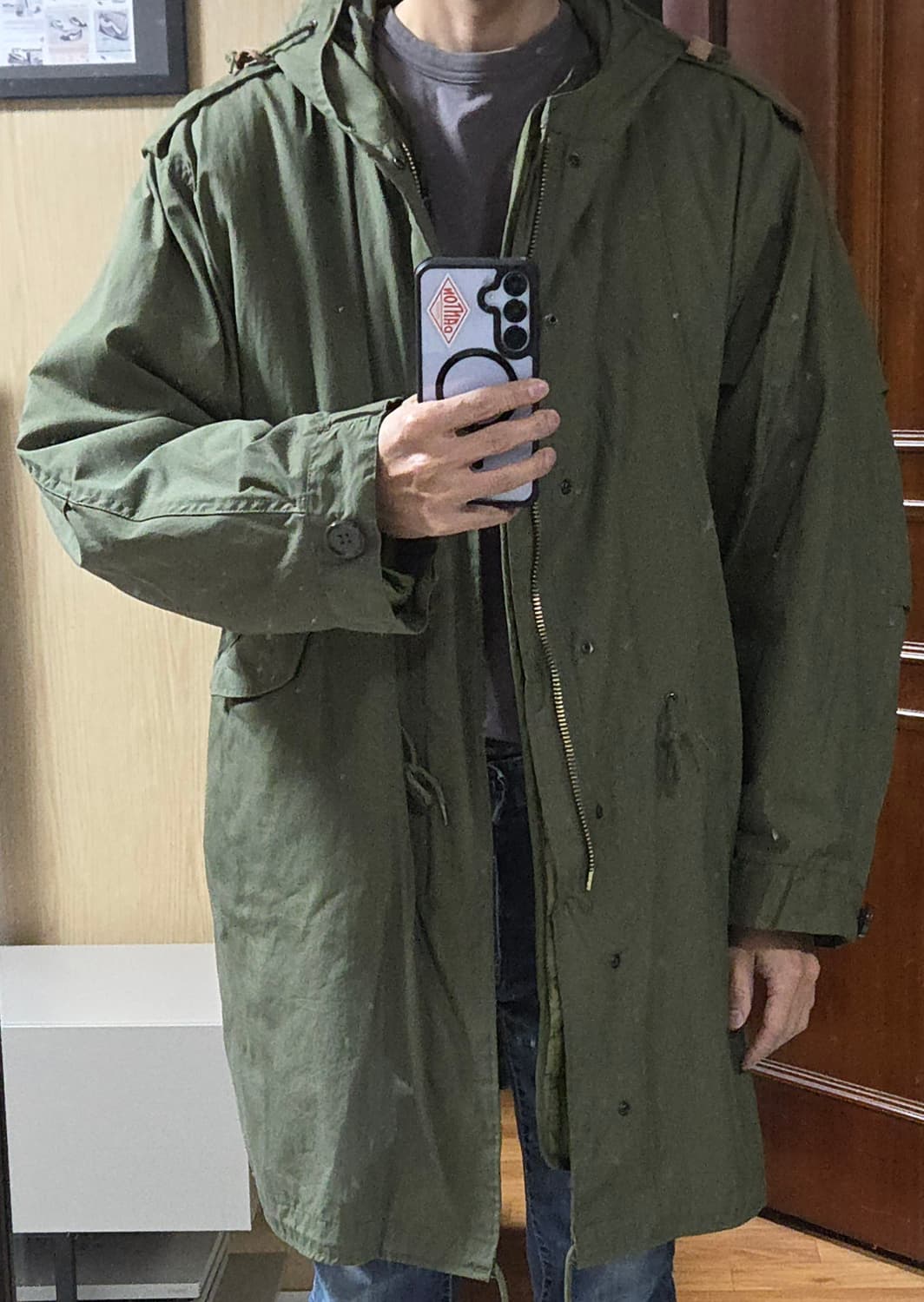 (착샷) 밀텍 m51 피쉬테일 개파카 야상 상품이미지10