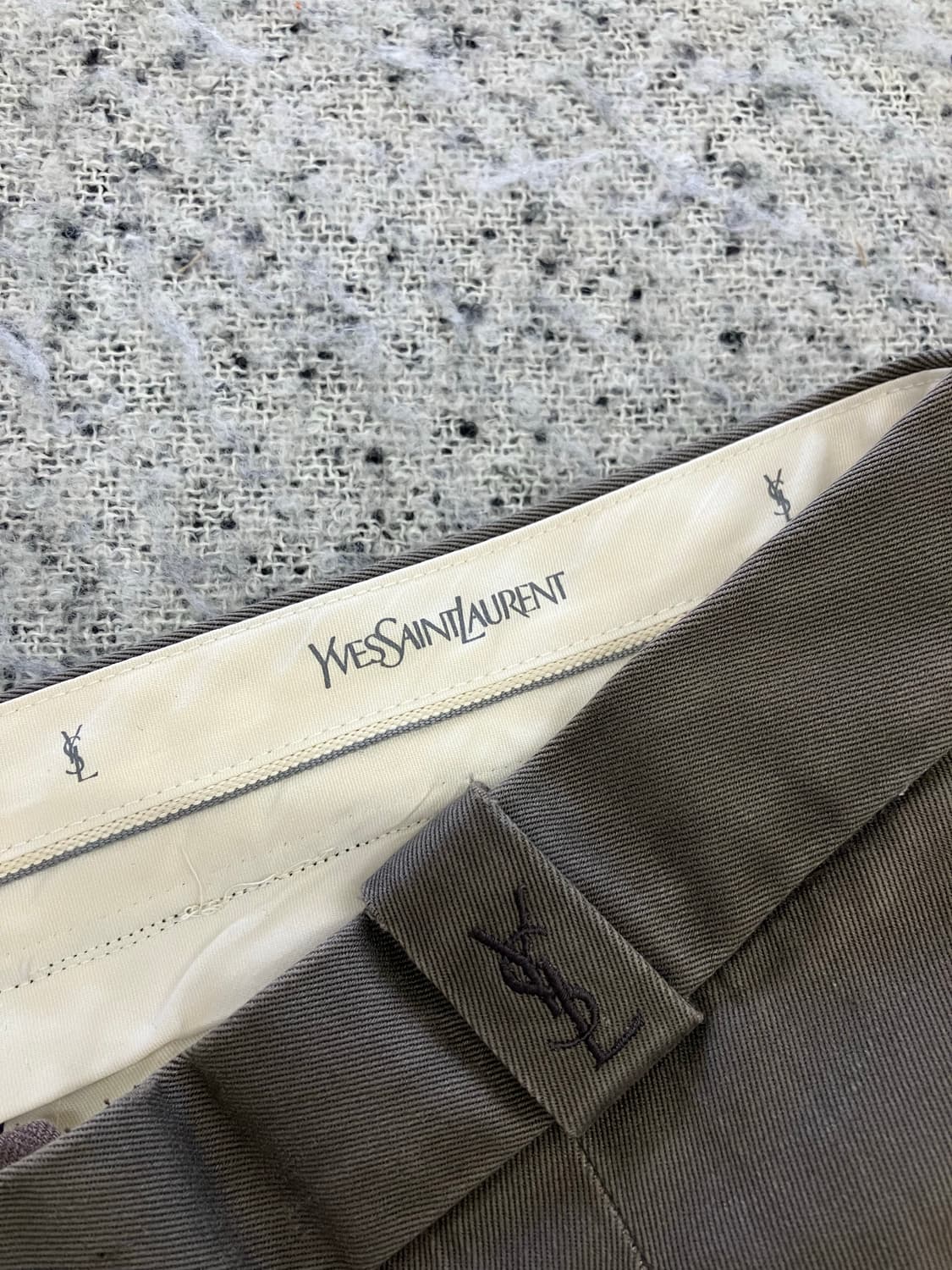 N151 ysl 입생로랑 원턱 치노 팬츠 상품이미지3
