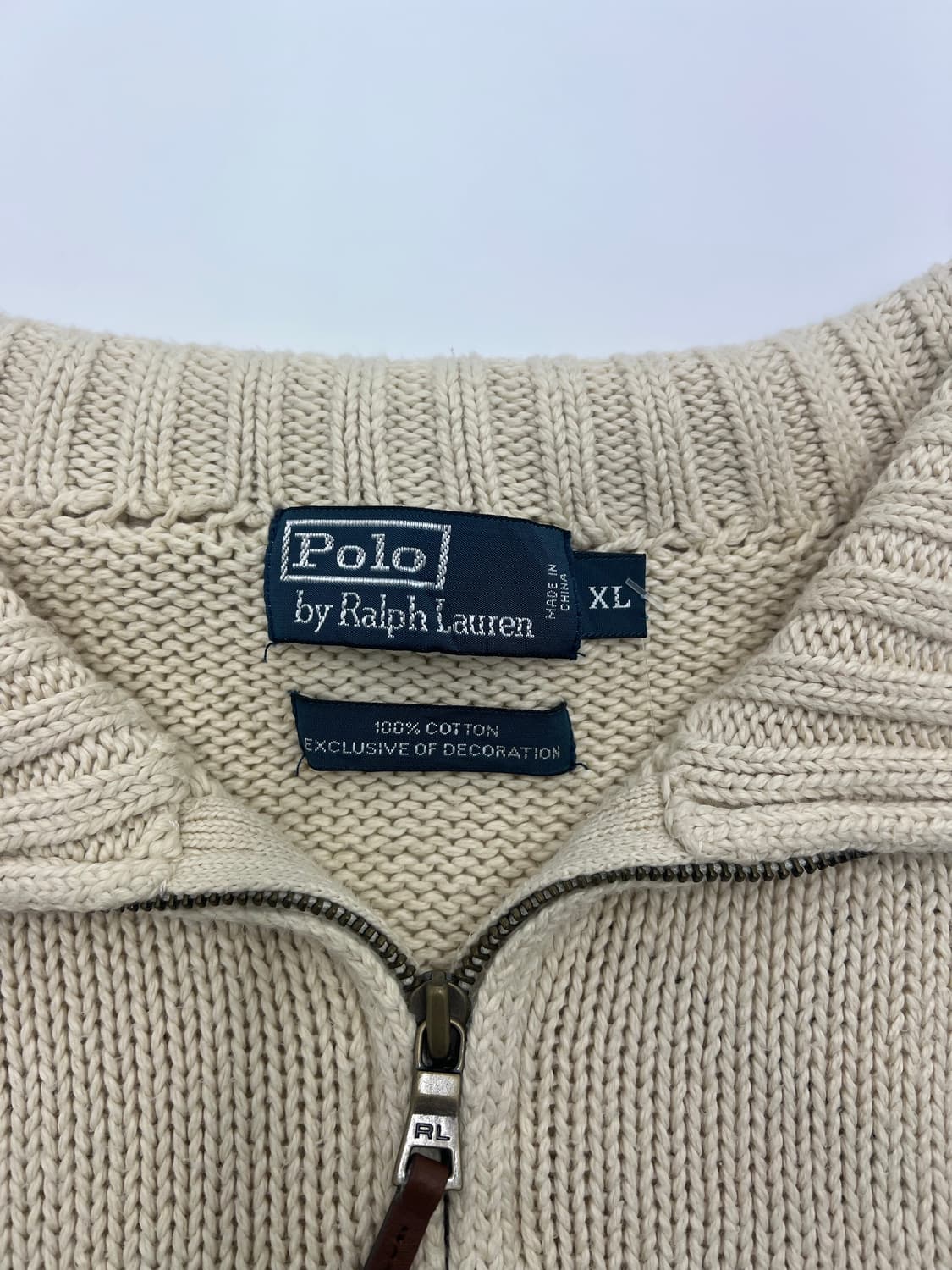 폴로 랄프로렌 니트 반집업 상품이미지3