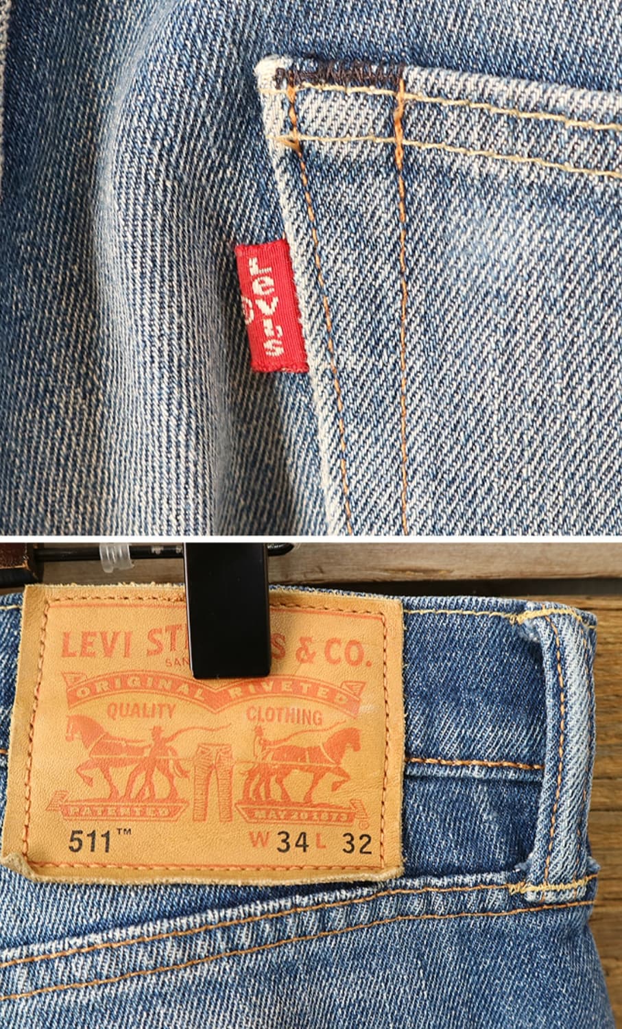 
LEVIS 리바이스 511 슬림핏 데님 33 상품이미지6